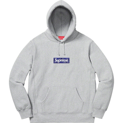 Supreme 19FW Bandana Box Logo Hooded Sweatshirt