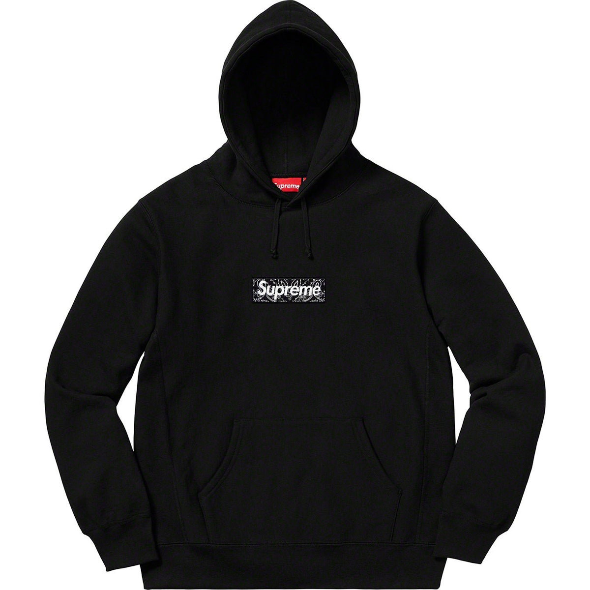 Supreme 19FW Bandana Box Logo Hooded Sweatshirt