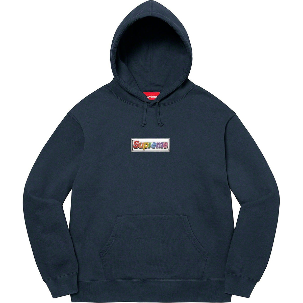 Supreme 22FW Bling Box Logo Hooded Sweatshirt