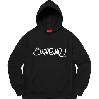 Supreme 22FW Raised Handstyle Hooded Sweatshirt