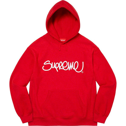 Supreme 22FW Raised Handstyle Hooded Sweatshirt