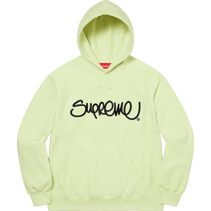 Supreme 22FW Raised Handstyle Hooded Sweatshirt