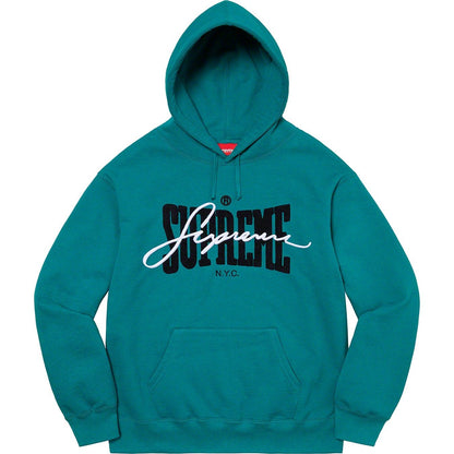 22FW Embroidered Chenille Hooded Sweatshirt