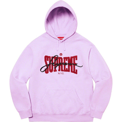 22FW Embroidered Chenille Hooded Sweatshirt