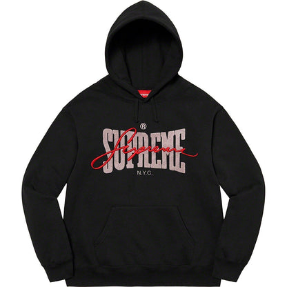 22FW Embroidered Chenille Hooded Sweatshirt