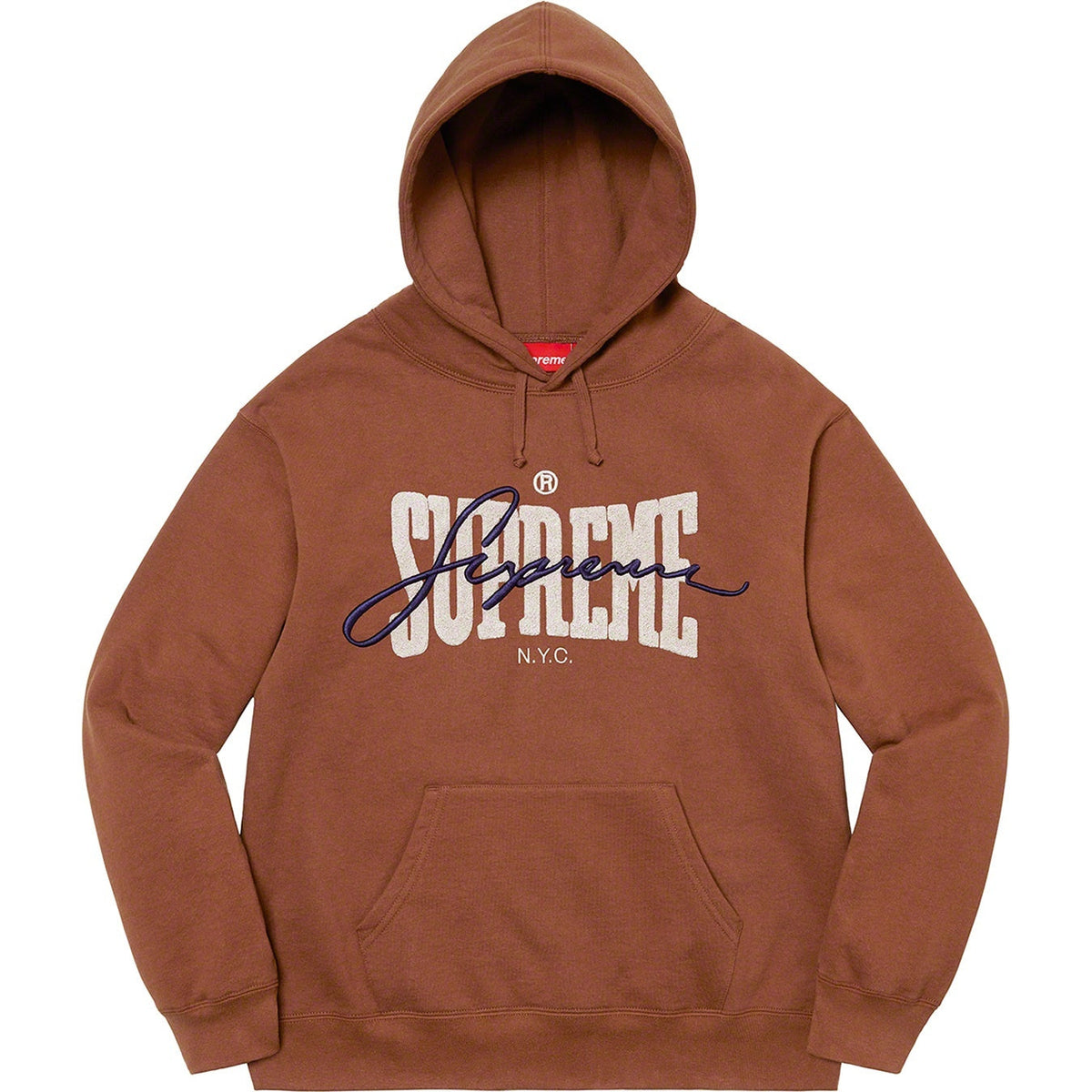 22FW Embroidered Chenille Hooded Sweatshirt