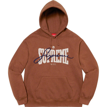 22FW Embroidered Chenille Hooded Sweatshirt