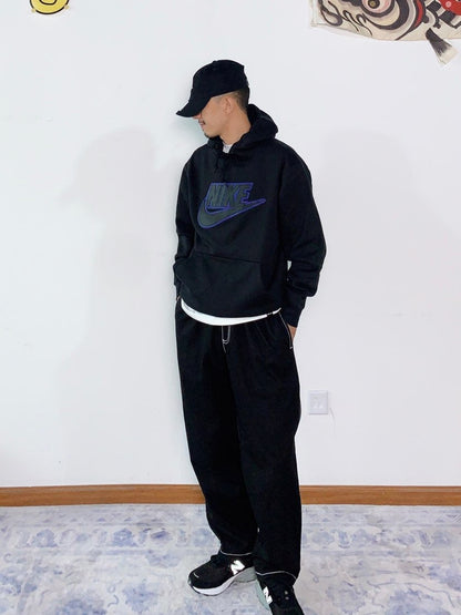 Supreme®/Nike® 19FW レザーアップリケ フード付きスウェットシャツ