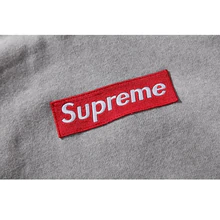 15FW Supreme (シュプリーム) ボックスロゴ フード付きスウェットシャツ パーカー グレー