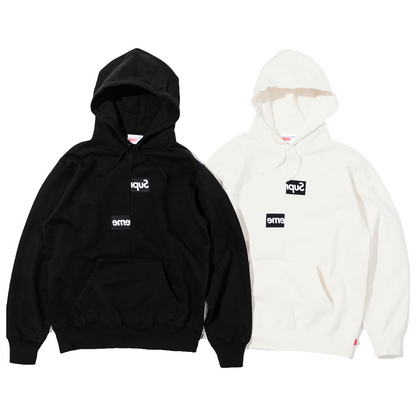 Supreme®/Comme des Garçons SHIRT® スプリットボックスロゴ フード付きスウェットシャツ
