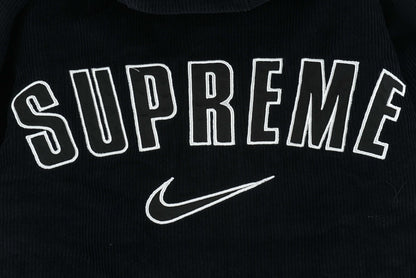 Supreme / Nike Arc コーデュロイ フーデッドジャケット "ブラック"（SUP-SS22-823）