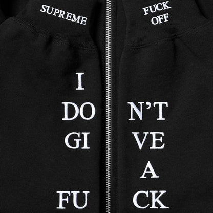 Supreme 25FW IDGAF' Zip Up Hooded Sweatshirt