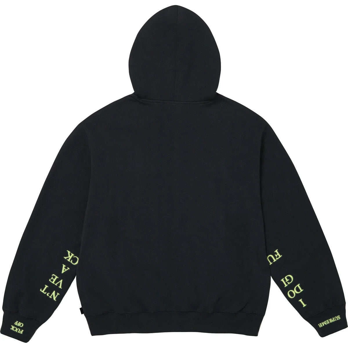 Supreme 25FW IDGAF' Zip Up Hooded Sweatshirt