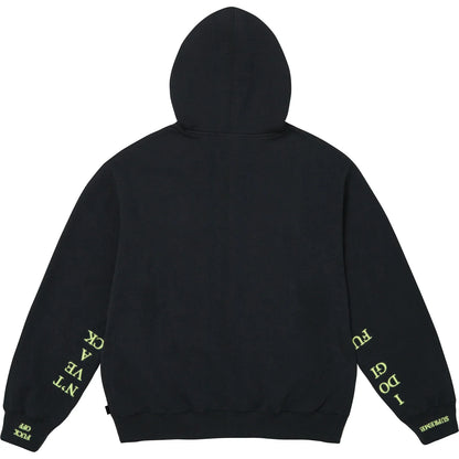 Supreme 25FW IDGAF' Zip Up Hooded Sweatshirt