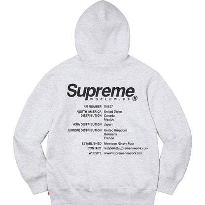 Supreme 23FW Worldwide Hooded Sweatshirt