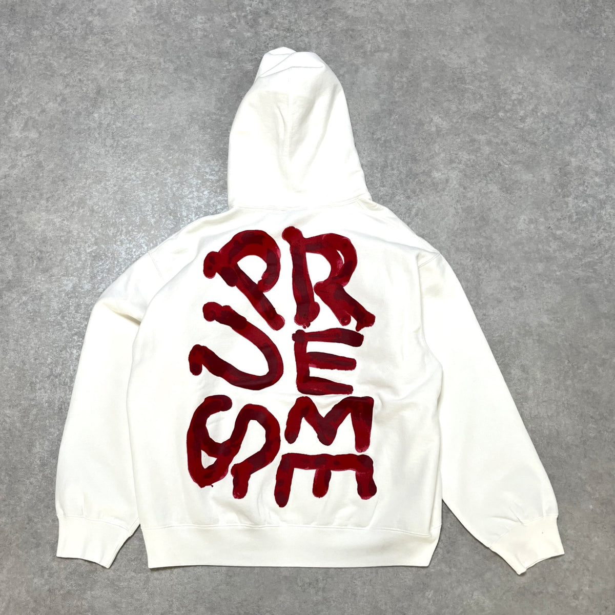 24SS Supreme Paint Hooded Sweatshirt