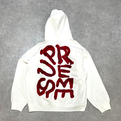 24SS Supreme Paint Hooded Sweatshirt