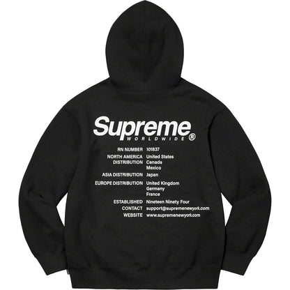 Supreme 23FW Worldwide Hooded Sweatshirt