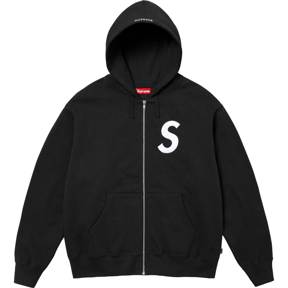 Supreme S Logo ジップアップ・フード付きスウェットシャツ